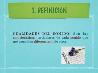Cualidades del sonido