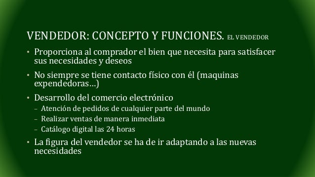 Cualidades y funciones del vendedor ut4