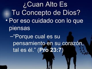 Por eso cuidado con lo que piensas “ Porque cual es su pensamiento en su corazón, tal es él.” ( Pro 23:7 ) 