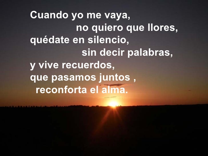 Cuando ya no este