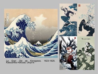 La Gran Ola de Kanagawa , 1823-1829, Katsushika Hokusai, Ukiyo-e 