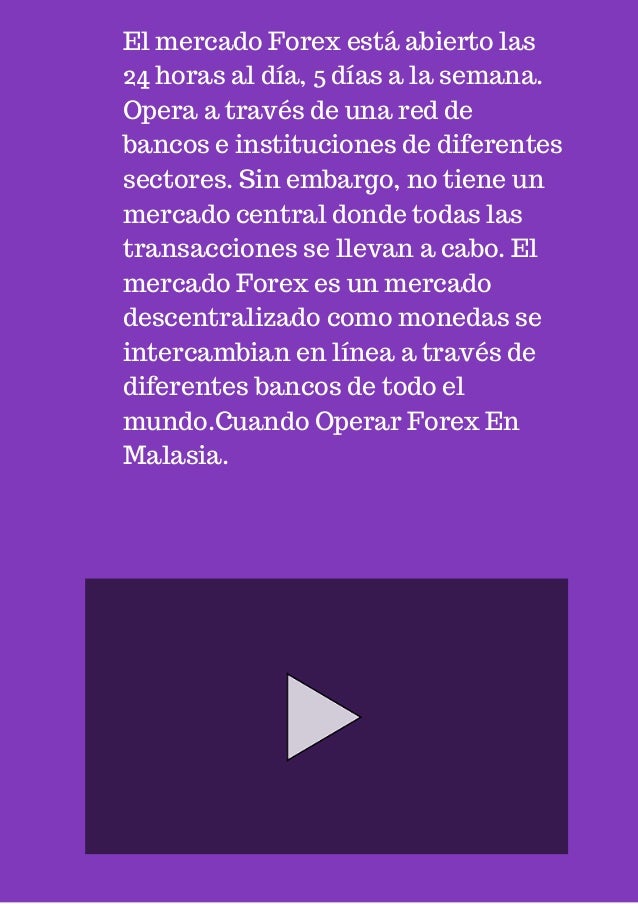 Donde operar en forex