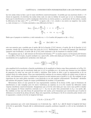 58 CAPÍTULO 1. LINEAR OR VECTOR SPACES
Since x is an eigenvector of A we have
Ax = λx ⇒ BAx = λBx ⇒ ABx = λBx
where we have used the fact that A and B commutes, hence
A (Bx) = λ (Bx)
which proves that Bx is an eigenvector of A with eigenvalue λ. Observe that if λ is non-degenerate all its eigen-
vectors are “colinear” hence Bx must be colinear with x i.e. Bx = cx and x is also an eigenvector of B.
On the other hand, if λ is n−fold degenerate, we can only say that Bx lies in the n dimensional eigensubspace
Mλ of A. In other words, if x ∈ Mλ then Bx ∈ Mλ
Another way to express the previous theorem is
Theorem 1.67 If two operators A and B commute, every eigensubspace of A is invariant under B.
Of course, the roles of A and B can be interchanged.
Theorem 1.68 If two normal operators A and B commute, and if x1, x2 are two eigenvectors of A with different
eigenvalues, then (x1, Bx2) = 0.
By hypothesis we have
Ax1 = λ1x1 ; Ax2 = λ2x2
but from theorem 1.66 Bx2 is an eigenvector of A with eigenvalue λ2. Now from theorem 1.61 since λ1 6= λ2 then
Bx2 is orthogonal to x1 and the theorem is proved.
The previous theorems do not use the concept of observable6, but the following one does
Theorem 1.69 Let A and B be two observables in a Hilbert space H. Then A and B commute⇔one can construct
a complete orthonormal set in H with eigenvectors common to A and B.
Assume that A and B commute, we shall define the normalized eigenvectors of A as ui
n
Aui
n = λnui
n ; i = 1, .., gn
where gn is the degree of degeneration of λn. For n 6= n′ the eigenvectors are orthogonal and for n = n′ and i 6= i′
we can always orthonormalized the vectors in each eigensubspace of A, so that

ui
n, uj
k

= δnkδij
let us write H as a decomposition of the eigenspaces of A (taking into account that A is an observable)
H = M1 ⊕ M2 ⊕ M3 ⊕ ...
there are two cases. For each one dimensional Mk (each non-degenerate λk) all vectors in Mk are “colinear” and
they are also eigenvectors of B.
In the other case, gp  1 then Mp is gp dimensional. We can only say that Mp is invariant under B. Consider
the restriction of A and B to the subspace Mp. Since the vectors ui
p in Mp are eigenvectors of A, the restriction
of A to Mp has a matrix representative A
(p)
ij of the form
A
(p)
ij = vi
p, Avj
p

= vi
p, λpvj
p

= λp vi
p, vj
p

= λpδij
6
However, we assumed that the operators involved posses eigenvalues, and this fact cannot taken for granted in infinite dimensions.
 