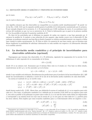 ui
j
	
; i = 1, .., nj (1.155)
that spans such a subspace
Ex = M
(n1)
1 ⊕ . . . ⊕ M
(nj)
j ⊕ . . .
x = x1 + . . . + xj + . . .
x =
n1
X
i=1
α
(1)
i ui
1 + . . . +
nj
X
i=1
α
(j)
i ui
j + . . .
α
(n)
k ≡

uk
n, x

PMj x = xj =
nj
X
i=1
α
(j)
i ui
j
PMj x =
nj
X
i=1
ui
j, x

ui
j
in Dirac notation it is
PMj |xi =
nj
X
i=1
hui
j |xi
 