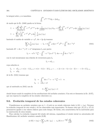 96 CAPÍTULO 1. LINEAR OR VECTOR SPACES
1.43. The continuous bases |ri and |pi
From the wave functions space ̥ we have constructed the abstract space Er such that there is an isometric
isomorphism of ̥ onto Er, therefore they are abstractly identical as Hilbert spaces. Consequently, an element
ψ (r) ∈ ̥ has a unique image |ψi ∈ Er and vice versa. In particular, the inner product must be preserved by this
correspondence
|ψi ↔ ψ (r) ; |ϕi ↔ ϕ (r) ; hψ| ↔ ψ∗
(r) ; hϕ| ↔ ϕ∗
(r)
(|ϕi , |ψi) = (ϕ, ψ) ≡ hϕ| ψi =
Z
d3
r ϕ∗
(r) ψ (r)
Er will describe the state space of a spinless particle. We have discussed before that ψ (r) can also be interpreted
as a representation of the abstract ket |ψi in the continuous basis {ξr (r′)} defined in Eq. (1.120). We also saw that
ξr (r′) are not elements of ̥, but they can be used to expand any element of ̥ in a unique way. We call ξr (r′)
“generalized wave functions” and it is natural to associate with them some “generalized kets” denoted as |ri that
do not belong to Er but can expand any element of Er in such a way that if ψ (r) ↔ |ψi then the expansion of
ψ (r) under ξr (r′) has the same coefficients as the expansion of |ψi under |ri
ψ (r) =
Z
dr′
c r′

ξr′ (r) ; |ψi =
Z
dr′
c r′
  