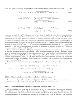 1.43. THE CONTINUOUS BASES |Ri AND |Pi 99
the representation of bras can be obtained by hermitian conjugation of the relations with kets.
Now for a given operator, the matrix elements in {|pi} read A (p′, p) = hp′| A |pi inserting two identities we
get


p′
 
