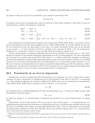 142 CAPÍTULO 2. CONSTRUCCIÓN FENOMENOLÓGICA DE LOS POSTULADOS
De modo que el valor de |x − x0| nos dice si |kb − k0| es mayor o menor que ∆k/2 o en otras palabras, si en el
intervalo de integración definido en (2.67) el integrando ha logrado o no completar una oscilación. Cuando |x − x0|
es grande i.e. cuando |x − x0| ≫ 2π/∆k, se tiene que
(kb − k0) =
2π
(x − x0)
≪ ∆k
de modo que una oscilación en el integrando de (2.67) se realiza en un intervalo mucho menor que el ancho de
integración. En consecuencia, la función de k que se integra en (2.67) oscila muchas veces dentro del intervalo ∆k
y las contribuciones de las sucesivas oscilaciones se cancelan entre sı́ (Fig. 2.6a); por tanto, la integral sobre k se
vuelve muy pequeña. Es decir que cuando x está fijo en un valor lejano a x0 las fases de las diversas ondas que
constituyen a ψ (x, 0) varı́an muy rápidamente en el dominio ∆k, y forman entre ellas una interferencia destructiva.
Por otra parte, cuando x ≃ x0, o en otras palabras cuando
|x − x0| ≪ 1/∆k
se tiene que
|kb − k0| ≫ 2π∆k  ∆k
la función que se integra sobre k solo realiza una pequeña fracción de la oscilación a partir de k0 y dado que
|k − k0|  ∆k para un k que esté en el intervalo de integración, se tiene que
|k − k0| |x − x0| ≪
1
∆k
∆k = 1 , k ∈

k0 −
∆k
2
, k0 +
∆k
2

 
