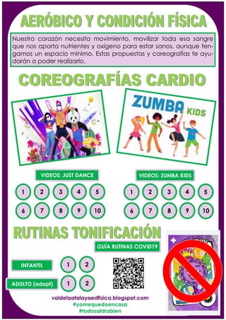 Nuestro corazón necesita movimiento, movilizar toda esa sangre
que nos aporta nutrientes y oxígeno para estar sanos, aunqu...