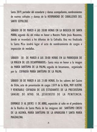 Programa de Cuaresma 2019