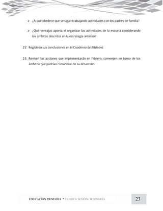 23EDUCACIÓN PRIMARIA * CUARTA SESIÓN ORDINARIA


 