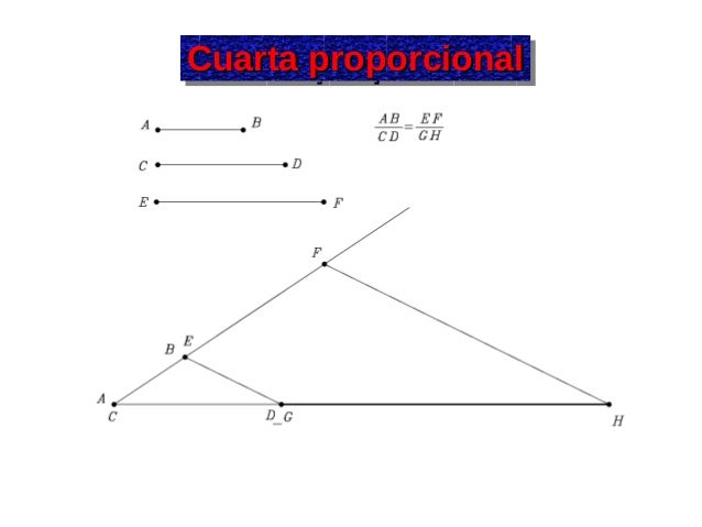 Cuarta proporcional Cuarta proporcional