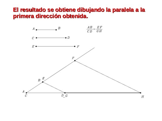 Cuarta proporcional Cuarta proporcional