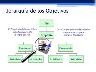Jerarquía de los Objetivos

 