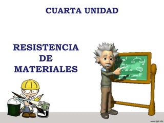 CUARTA UNIDAD
RESISTENCIA
DE
MATERIALES
 