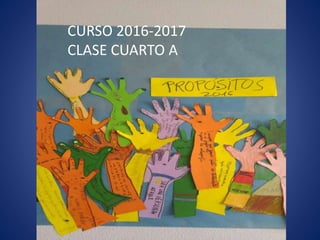 CURSO 2016-2017
CLASE CUARTO A
 