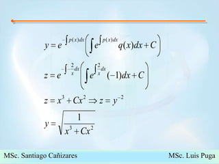 MSc. Santiago Cañizares                                                  MSc. Luis Puga