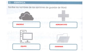 ONEDRIVE AGREGAR SITIO
EQUIPO EXAMINAR
 