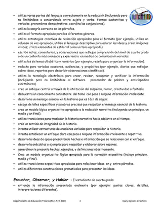 Cuarto Grado De Primaria