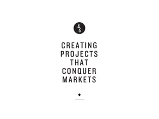 CREATING
PROJECTS
THAT
CONQUER
MARKETS
 