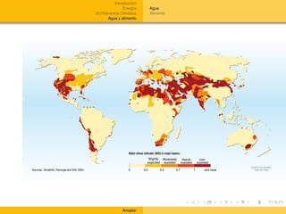 Introducción
                Energía    Agua
(In)Tolerancia Climática   Alimento
        Agua y alimento




               Amador
 