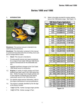 Cub cadet gt 1554 lawn tractor service repair manual PDF
