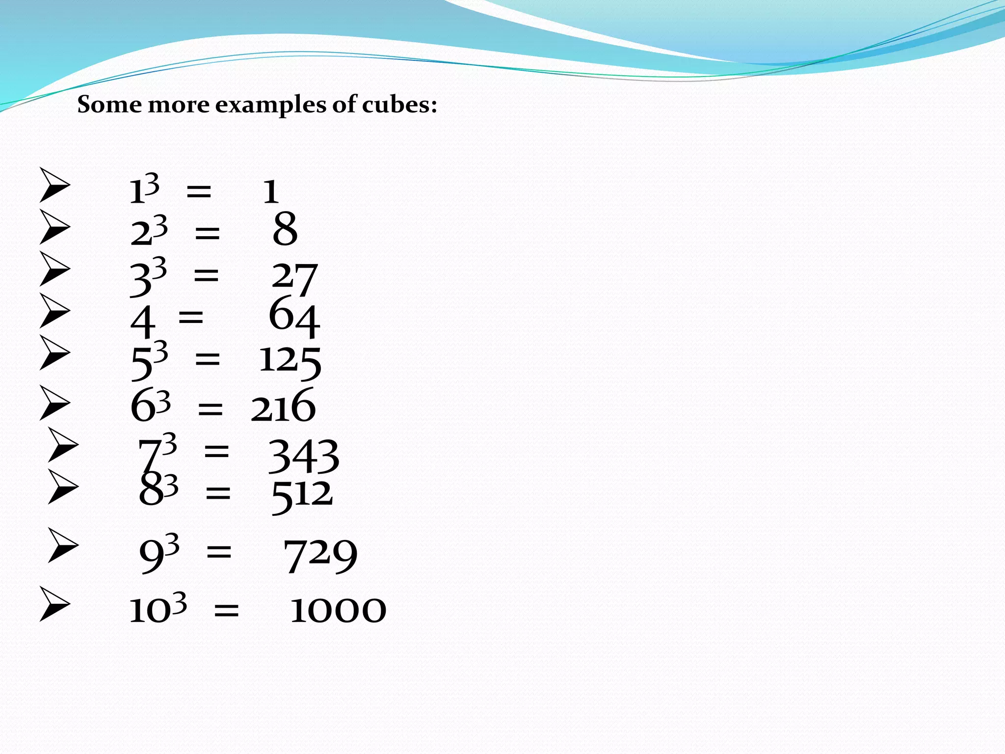 CLASS VIII MATHS CUBE AND CUBE ROOTS | PPTX