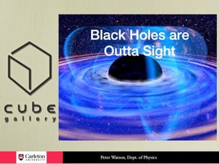Black Holes are
  Outta Sight




 Peter Watson, Dept. of Physics
 