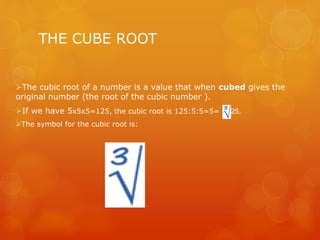 Cube numbers | PPTX