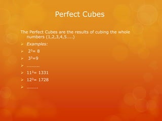 Cube numbers | PPTX