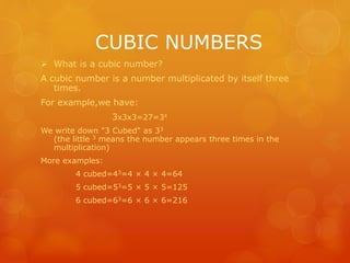 Cube numbers | PPT