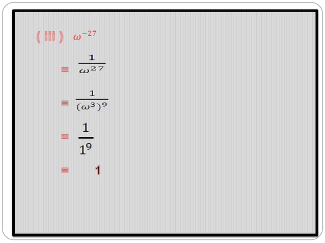 Cube root of unity | PPTX