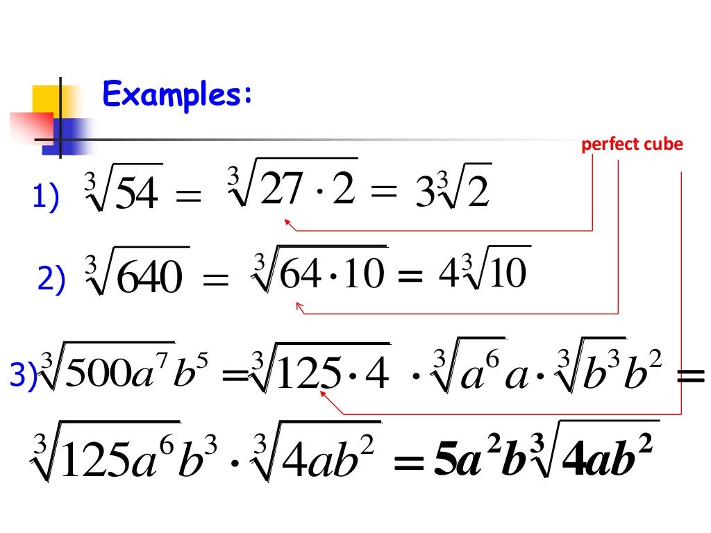 Cube roots