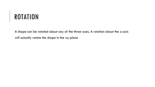 Comprehensive Guide to 3D Cube Rotation Using OpenGL and GLUT | PPTX