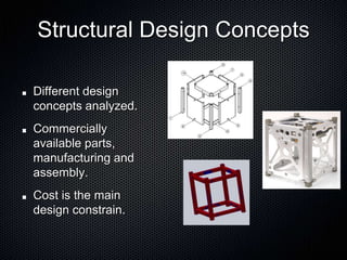 Design & Implementation of a Cube Satellite | PPSX