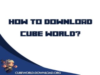 Cubeworld Download (Game of 2013)