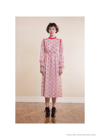 Midi dress “GILDA” in satin with feather ribbons in armholes
 