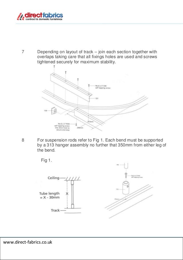 Cubicle Curtain Track Fitting Instructions