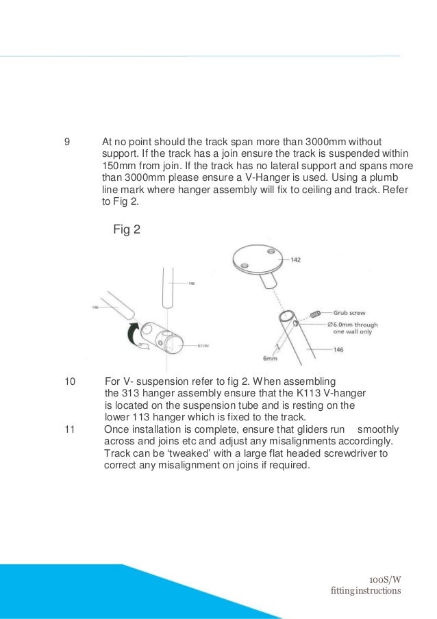 Cubicle Curtain Track Fitting Instructions