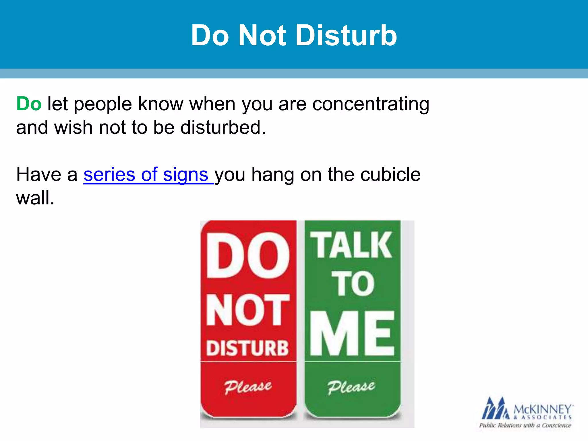 Cubicle Etiquette 101 PPT