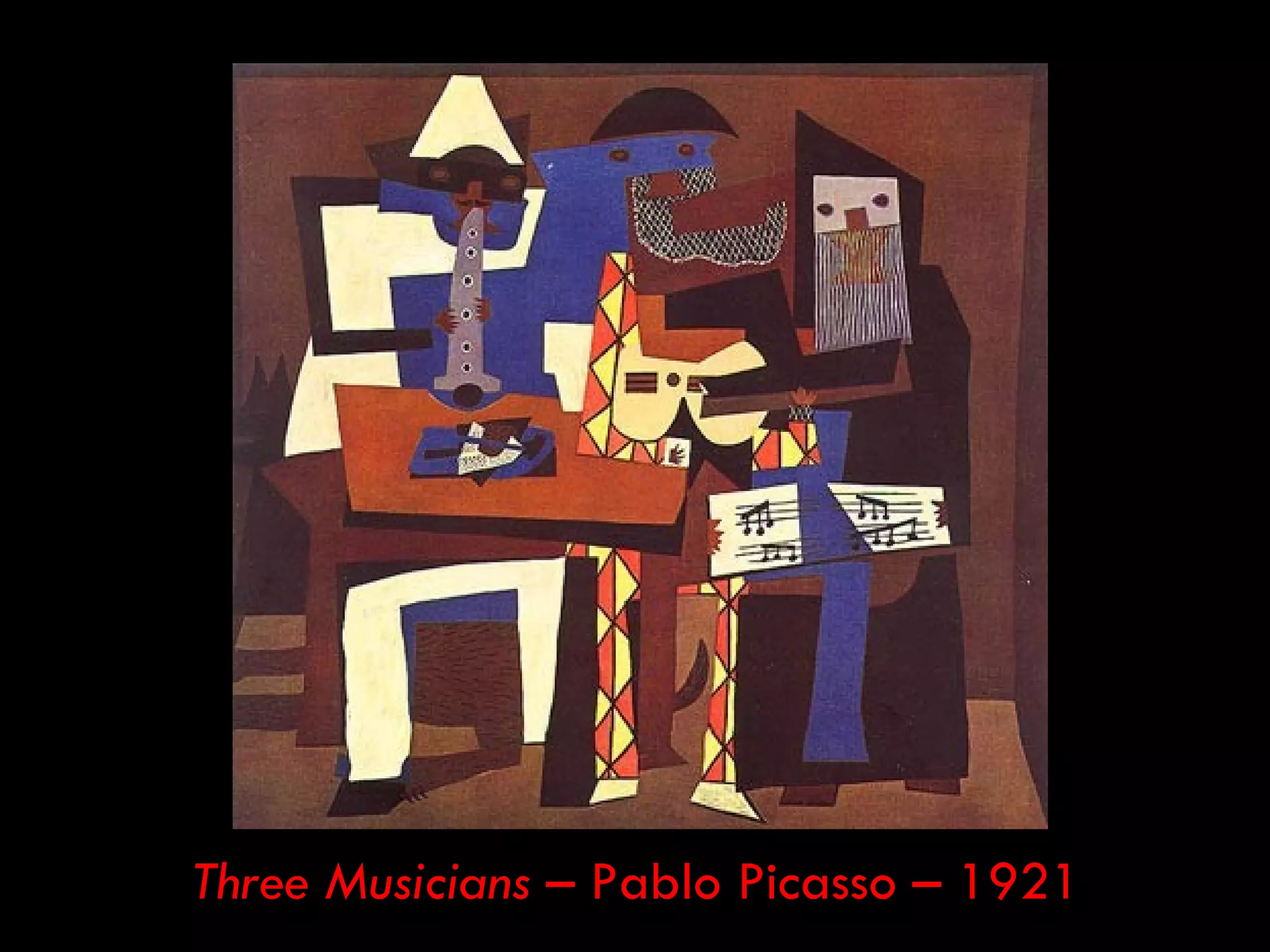 Three Musicians – Pablo Picasso – 1921
 