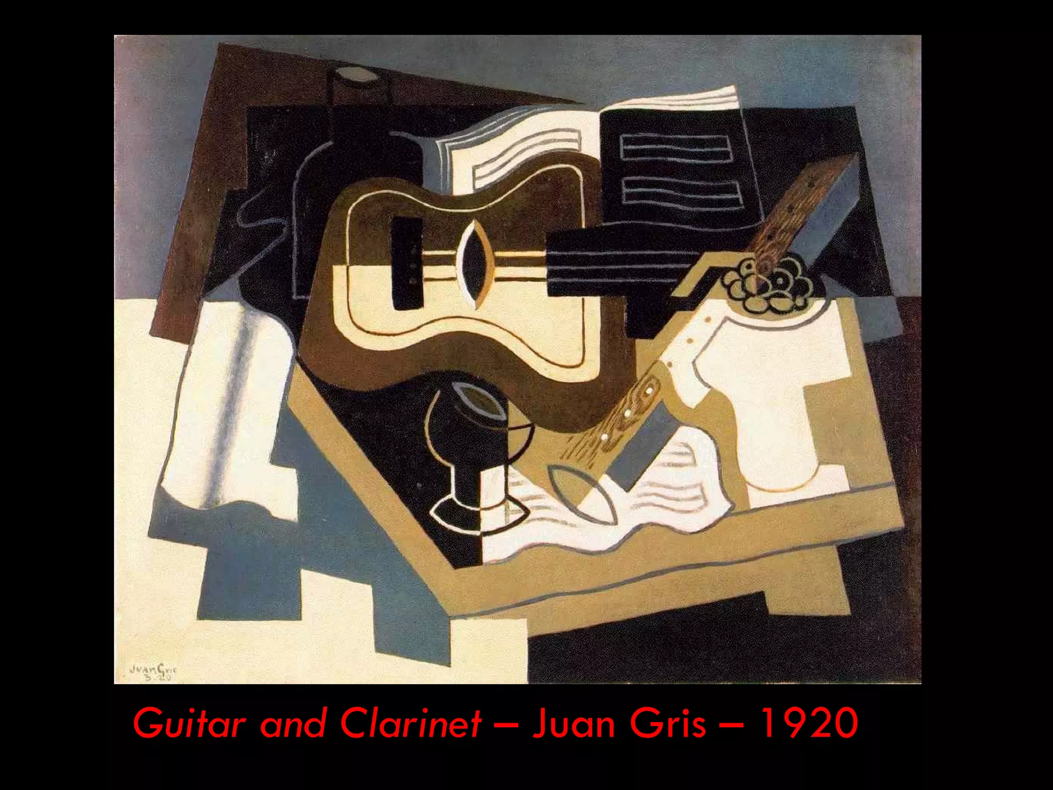 Guitar and Clarinet – Juan Gris – 1920
 