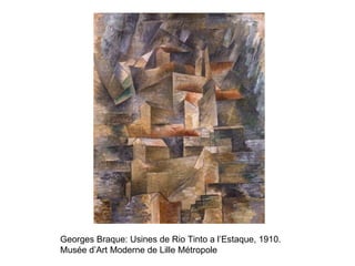 Georges Braque: Usines de Rio Tinto a l’Estaque, 1910.  Musée d’Art Moderne de Lille Métropole  
