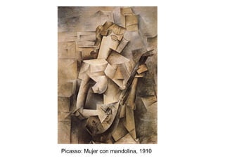 Picasso: Mujer con mandolina, 1910 