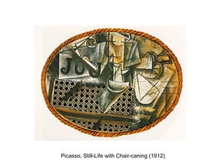 Picasso, Still-Life with Chair-caning (1912) 