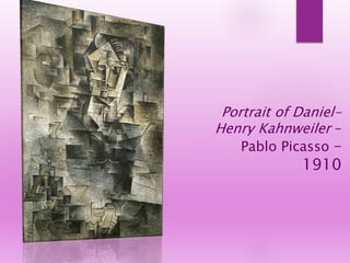 Portrait of Daniel-
Henry Kahnweiler –
Pablo Picasso –
1910
 
