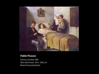 Pablo Picasso Ciencia y Caridad, 1897 Óleo sobre lienzo  197 x  249,5 cm Museo Picasso Barcelona 