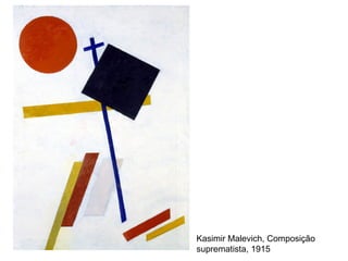 Kasimir Malevich, Composição
suprematista, 1915
 