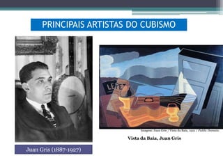 PRINCIPAIS ARTISTAS DO CUBISMO

Imagem: Juan Gris / Vista da Baía, 1921 / Public Domain.

Vista da Baía, Juan Gris

Juan Gris (1887-1927)

 