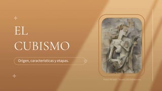 EL
CUBISMO
Origen, caracteristicas y etapas.
Pablo Picasso- Mujer con mandolina
 