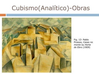 Cubismo(Analítico)-Obras




                   Fig. 12- Pablo
                   Picasso, Casas no
                   monte ou Horta
                   de Ebro (1909)
 